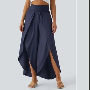 HALARA Navy Women's Wide-Leg Pants
